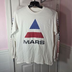 30 Seconds To Mars 2018 Monolith Tour Long Sleeve Shirt Men’s M White